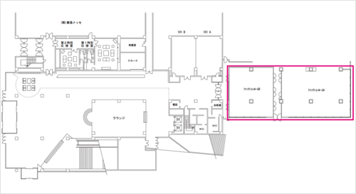 国際会議棟平面図
