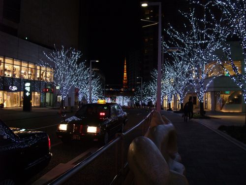 夜の散歩その６ 六本木ヒルズから東京タワー